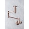 Kingston Brass KS810DXAC Concord Wall Mount Pot Filler Kitchen Faucet, Antique Copper KS810DXAC - alternate 7